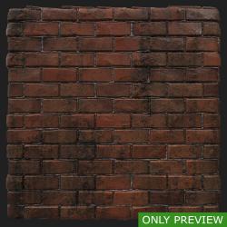 PBR substance material of wall bricks dirty created in substance designer for graphic designers and game developers